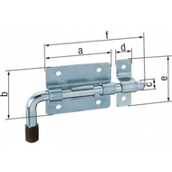 VERROU PISTOLET BICHRO D16MM VERROU PISTOLET BICHRO D16MM